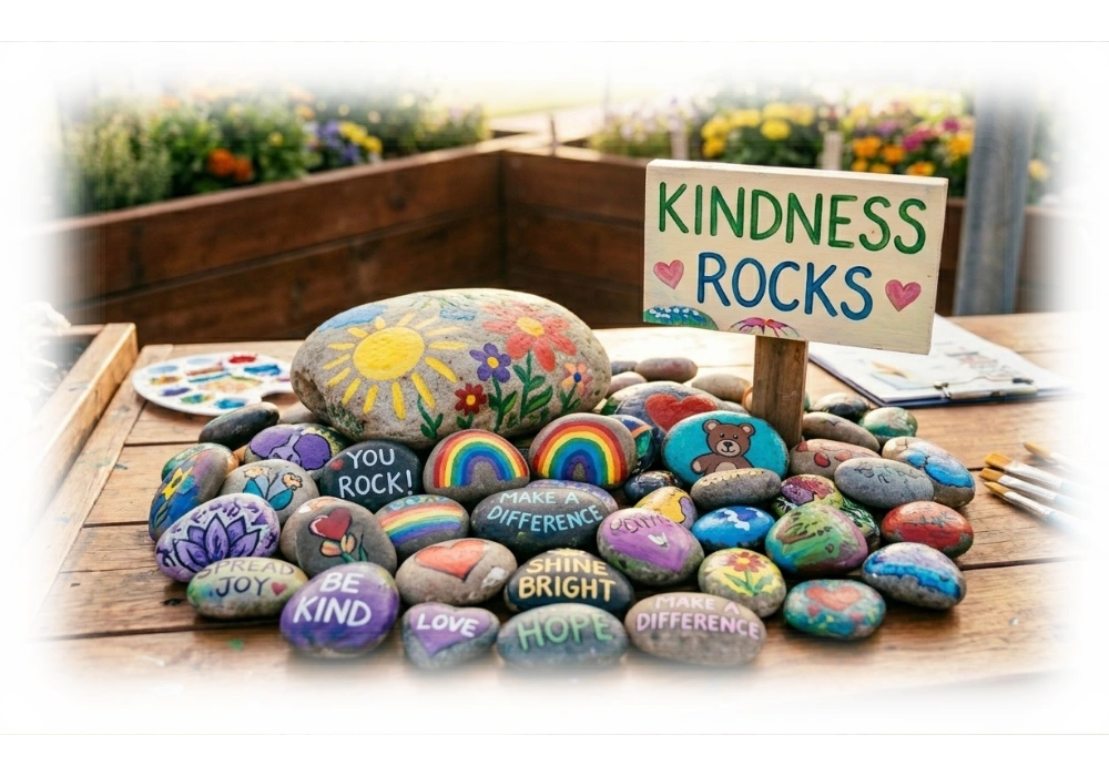 Kindness rocks, painted rocks