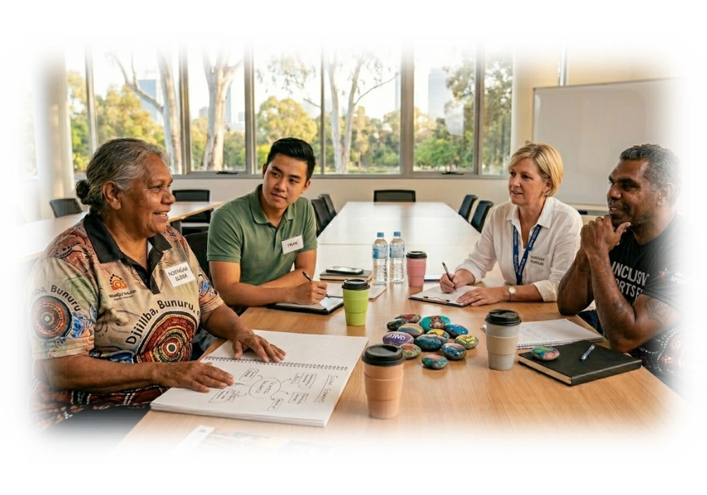 People in a meeting