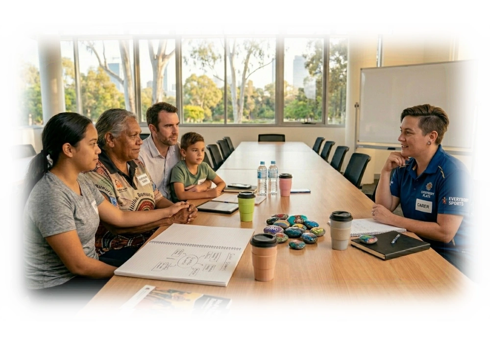 People in a meeting